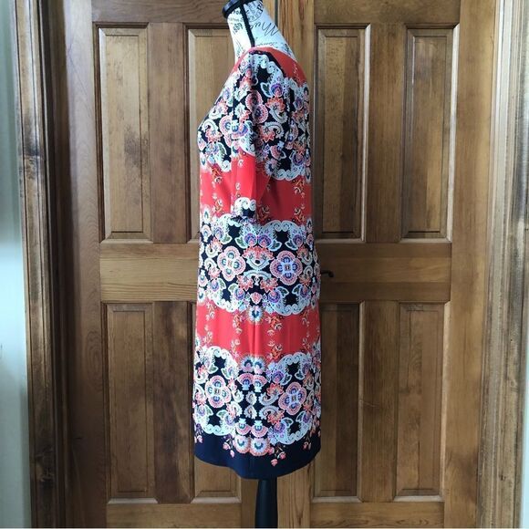 Eliza J Paisley Shift Dress Size 10 - Picture 4 of 9